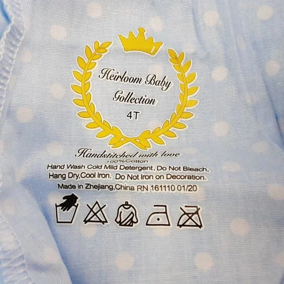 'EVERLASTING HEIRLOOM' SCALLOP NECK EMBROIDE CUPCAKE TOP & BLOOMER 2-PIECE SET - Picture 8 of 14